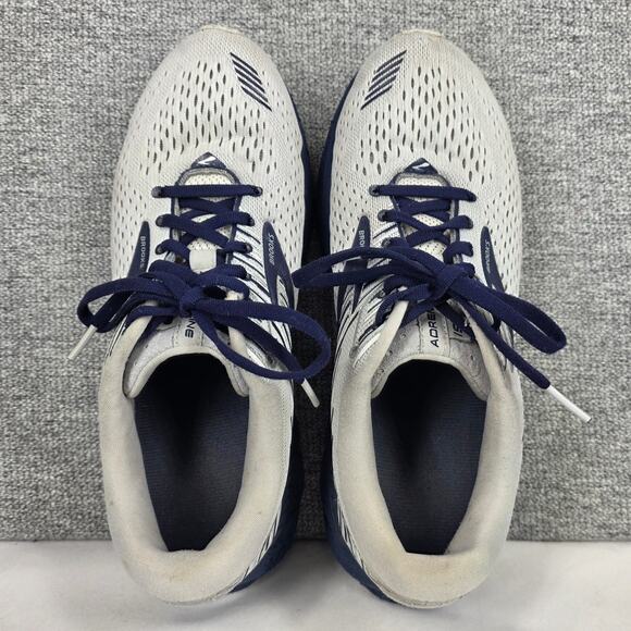 BROOKS GHOST 12 RUNNING SHOES – MEN’S 8 – GREY/NAVY – STYLE 110294‑1D‑110